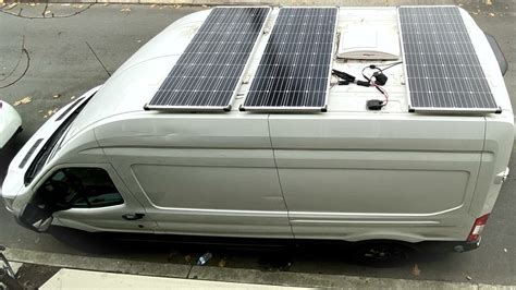 electric box for solar panels on roof of a van|diy solar panels for Vans.